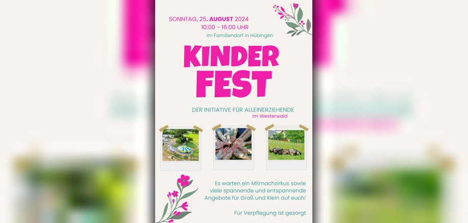 Grün Rot Floral Blumen Kinder Sommerfest Flyer - 1